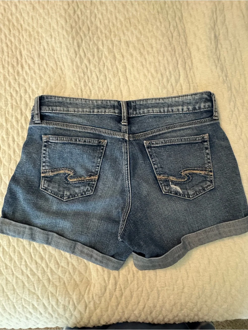 Silver Jeans Distressed Denim Shorts - Boyfriend Short